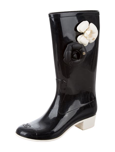 Chanel Camellia Rain Boots 